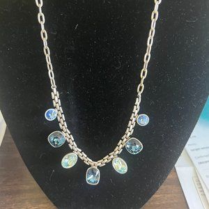 TOUCHSTONE CRYSTAL BY SWAROVSKI BASKET WEAVE NECKLACE.